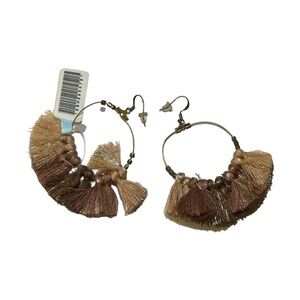 Beaded & Tassel Bohemia Style Womens Drop Earrings